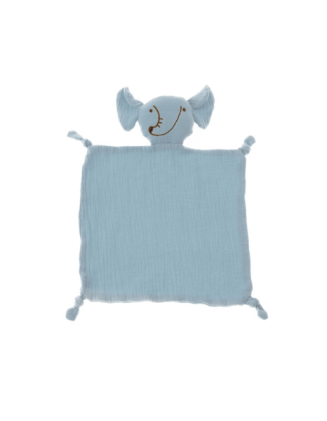 Πανάκι Παρηγοριάς Σιέλ Ελεφαντάκι 100%Cotton Πανάκι Παρηγοριάς Σιέλ Ελεφαντάκι 100%Cotton