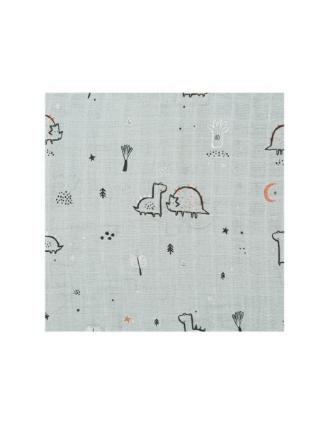 Μουσελίνα Bamboo 120x120cm Jurasic