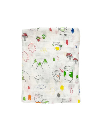 Πάνα Μουσελίνα Forest 120x120cm | Gamberritos