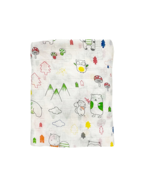 Πάνα Μουσελίνα Forest 120x120cm Πάνα Μουσελίνα Forest 120x120cm
