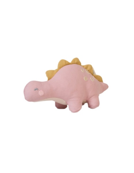 Λούτρινη Κουδουνίστρα Wild Dinos Pink 15cm.
