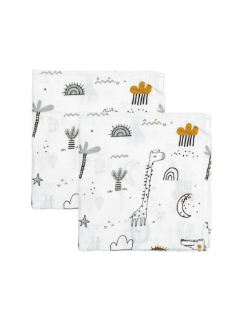 Μουσελίνα Bamboo 120x120cm Jungle | Bimbidreams