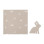 Πάνα Bamboo με Νάνι Bunny Grey 120x120cm 2τμχ. | Bimbidreams