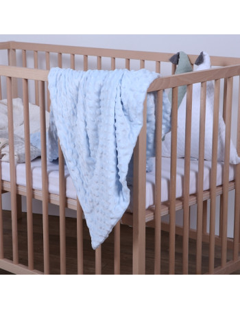 Κουβέρτα Minky Microfiber Σιέλ 80x110εκ. | Gamberritos