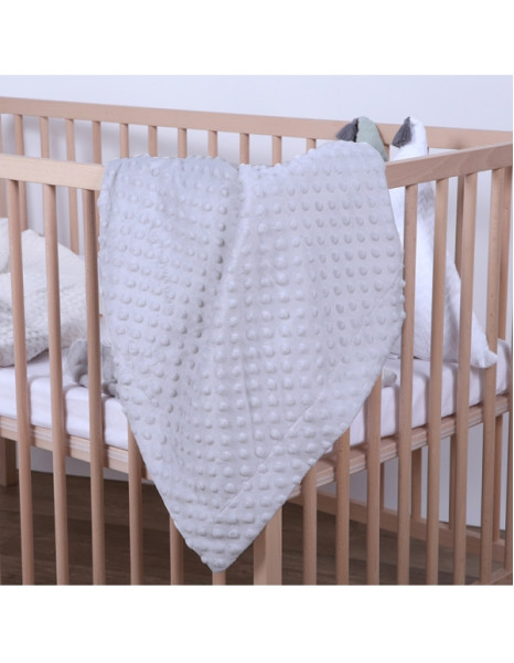 Κουβέρτα Minky Microfiber Γκρι 80x110εκ. Κουβέρτα Minky Microfiber Γκρι 80x110εκ.