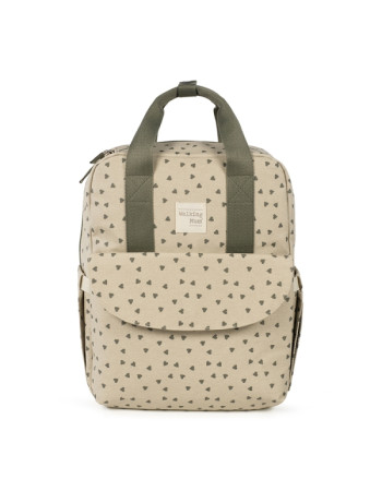 Τσάντα Αλλαξιέρα Backpack Poppy Olive Hearts | Walking Mum