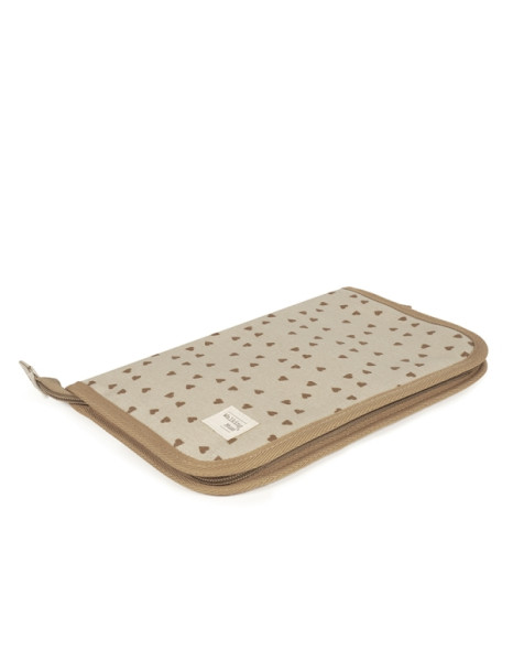Θήκη Βιβλιαρίου Poppy Cinnamon Hearts