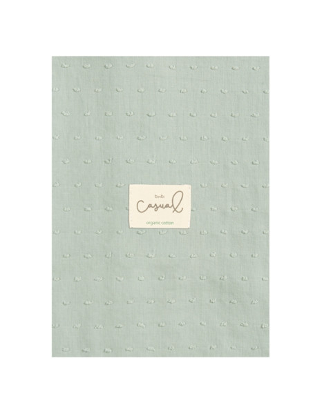 Μουσελίνα Organic Cotton Μέντα 120x120εκ.