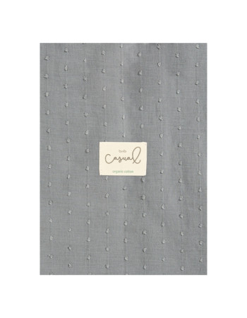 Μουσελίνα Organic Cotton Σκούρο Γκρι 120x120εκ. | Bimbidreams