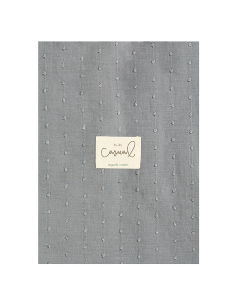 Μουσελίνα Organic Cotton Σκούρο Γκρι 120x120εκ.