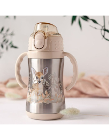 Παγούρι Θερμός με Λαβές My Deer 280ml.6+Μ | Kiokids