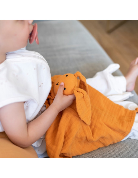 Πανάκι Παρηγοριάς Bemini Orange Bunny 100%Cotton