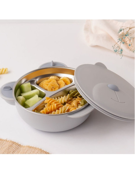 Θερμικό Δοχείο Φαγητού Ανοξείδωτο Grey Bear 450ml.