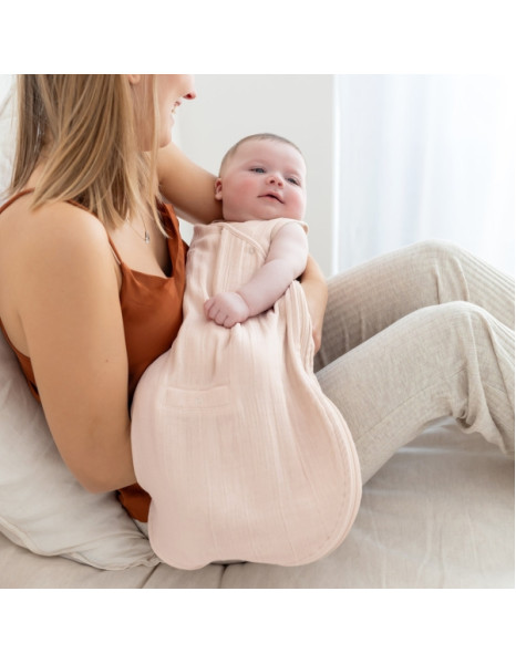 Bemini Magic Bag®0.5Tog Pink Swaddle 1-4M.