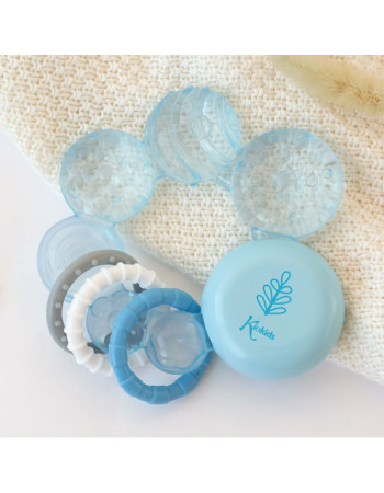 Μασητικός Κρίκος Οδοντοφυΐας Νερού Μπλε | Kiokids