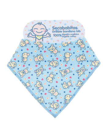 Σαλιάρα Μπαντάνα Teddies Blue | Laken Junior