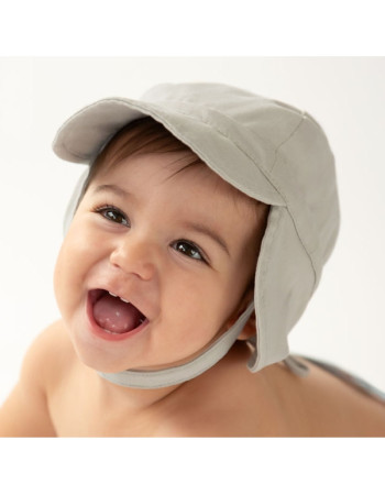Καπέλο με προστασία UPF50 Γκρι 12-24 μηνών | Kiokids