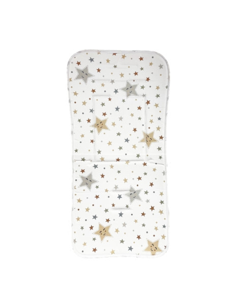 Κάλυμμα Καροτσιού Stars Λευκό 35x80cm.