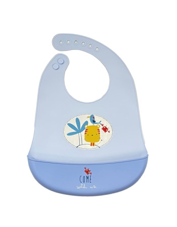 Σαλιάρα Σιλικόνης Little Tiger Blue | Gamberritos Σαλιάρα Σιλικόνης Little Tiger Blue | Gamberritos