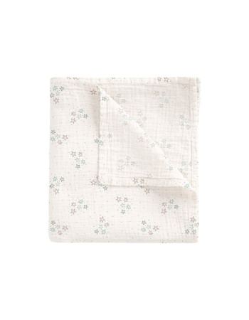 Πάνα Μουσελίνα Bamboo Stars Blue 120x120εκ. | Bimbidreams