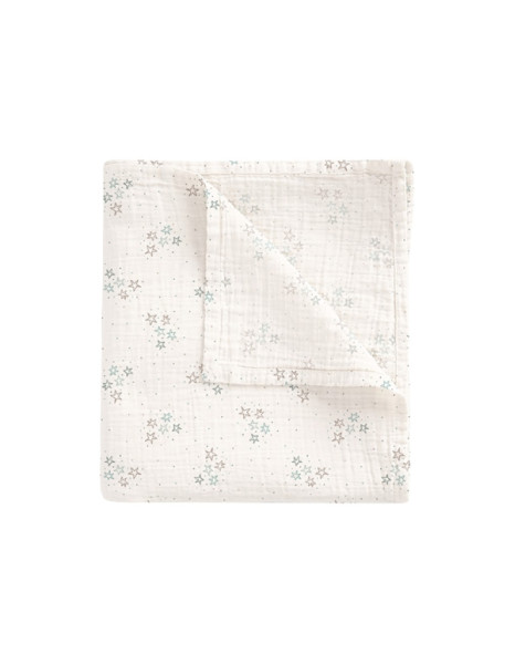 Πάνα Μουσελίνα Bamboo Stars Blue 120x120εκ. Πάνα Μουσελίνα Bamboo Stars Blue 120x120εκ.
