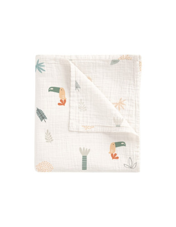 Πάνα Μουσελίνα Bamboo Tucan 120x120εκ. | Bimbidreams