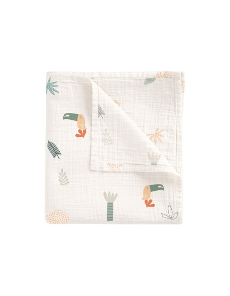 Πάνα Μουσελίνα Bamboo Tucan 120x120εκ. Πάνα Μουσελίνα Bamboo Tucan 120x120εκ.
