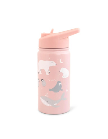 Παγούρι Θερμός Saro Polar Bear Ροζ 350ml. | Saro