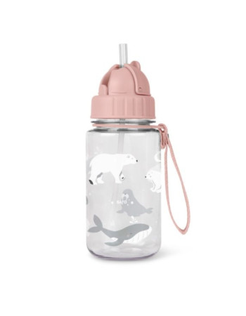 Παγούρι Saro Polar Bear Dusty Pink 400ml. | Saro