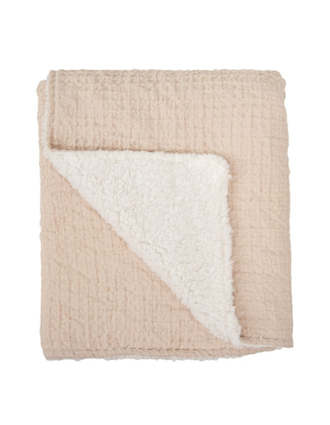 Κουβέρτα Αγκαλιάς διπλής όψης Πικέ/Fleece Μπεζ 80x110εκ. Κουβέρτα Αγκαλιάς διπλής όψης Πικέ/Fleece Μπεζ 80x110εκ.