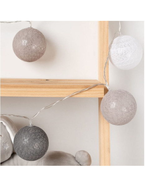 Φωτάκια 9 τμχ.Διακόσμησης Δωματίου Led 150cm Grey