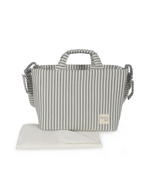 Τσάντα Αλλαξιέρα Praline Strips Matcha 44x29x12εκ.