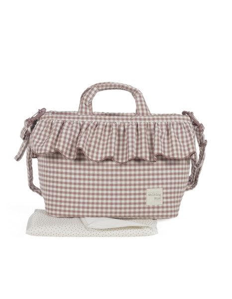 Τσάντα Αλλαξιέρα Praline Vichy Moka 44x29x12εκ. Τσάντα Αλλαξιέρα Praline Vichy Moka 44x29x12εκ.