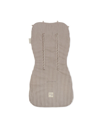 Κάλυμμα Καροτσιού Praline Strips Moka | Walking Mum