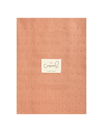Μουσελίνα Organic Cotton Κεραμιδί 120x120εκ. | Bimbidreams
