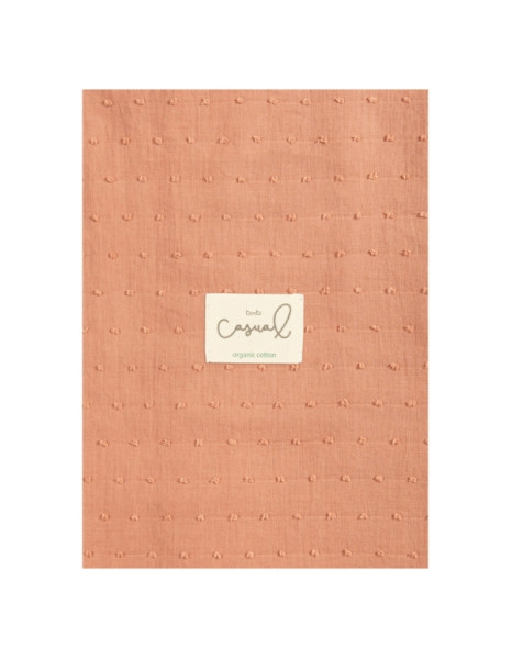 Μουσελίνα Organic Cotton Κεραμιδί 120x120εκ. Μουσελίνα Organic Cotton Κεραμιδί 120x120εκ.