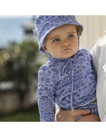 Μπλούζα με Αντιηλιακή προστασία SPF50+ Bandana 9-12 μηνών | Walking Mum
