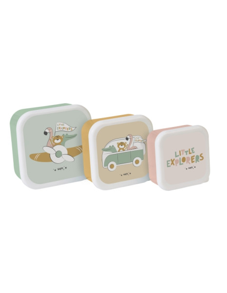 Δοχείο Φαγητού Saro Little Explorers (Σετ 3τμχ)