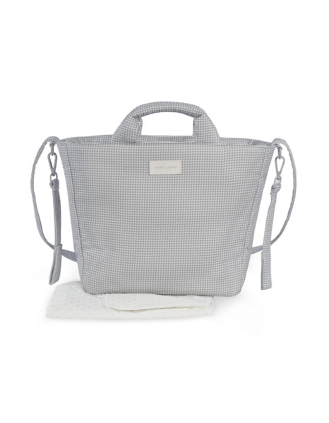 Τσάντα Αλλαξιέρα Little Bloom Vichy Grey