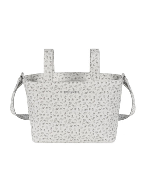 Τσάντα Αλλαξιέρα Little Bloom Flowers Grey Mini 37x24x13εκ.