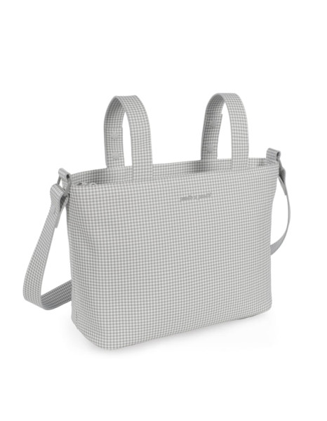 Τσάντα Αλλαξιέρα Little Bloom Vichy Grey Mini 37x24x13εκ.