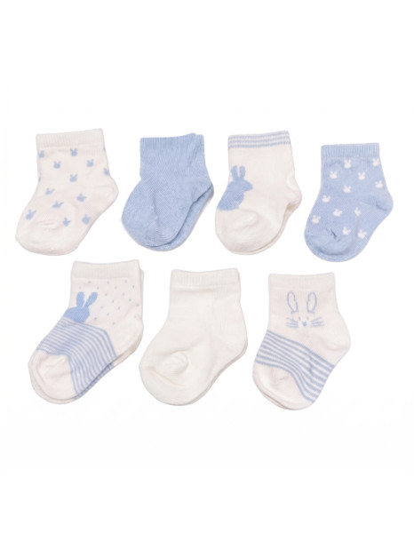 Καλτσάκια Newborn Σιέλ Σετ 7τμχ. Καλτσάκια Newborn Σιέλ Σετ 7τμχ.