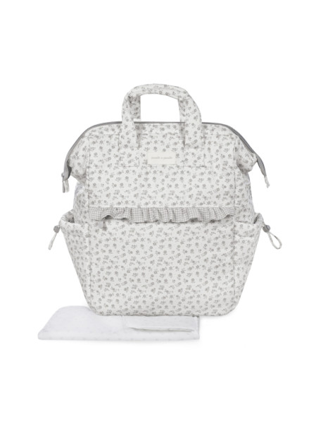 Τσάντα Αλλαξιέρα Backpack Little Bloom Flowers Grey
