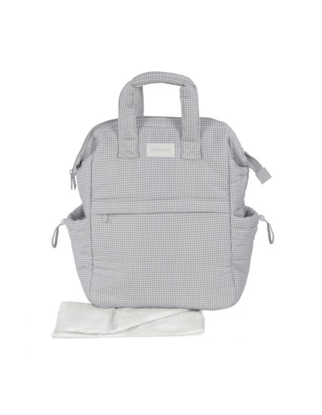 Τσάντα Αλλαξιέρα Backpack Little Bloom Vichy Grey