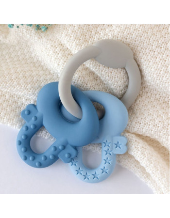 Μασητικό Σιλικόνης Keys Σιέλ | Kiokids