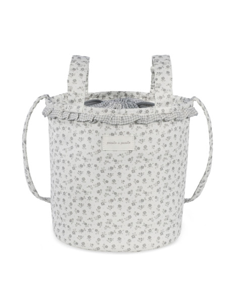 Οργανωτής Καροτσιού Bucket Little Bloom Flowers Γκρι Οργανωτής Καροτσιού Bucket Little Bloom Flowers Γκρι