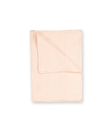 Κουβέρτα Αγκαλιάς 100 Cotton 80x100 Beige/Coral 0.5Tog | Bemini