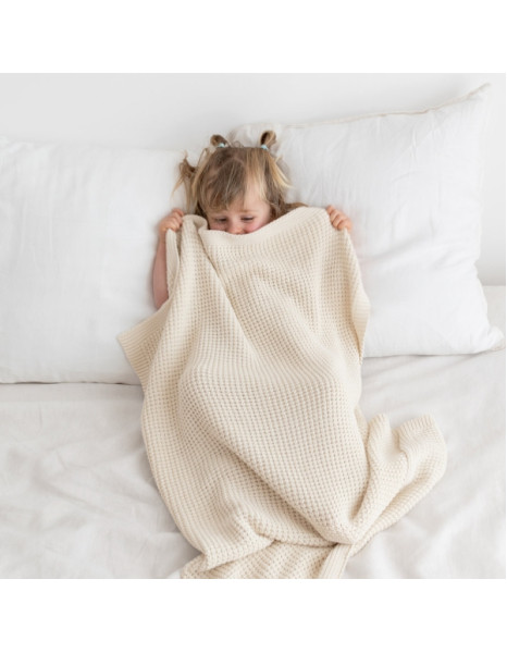 Πλεκτή Βρεφική Κουβέρτα Tender Knit  80x100εκ. Εκρού 1.5Tog