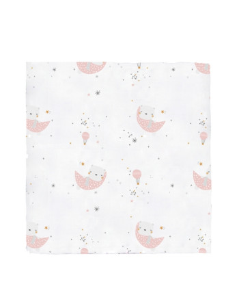 Μουσελίνα Bamboo Volare Ροζ 120x120εκ. | Bimbidreams