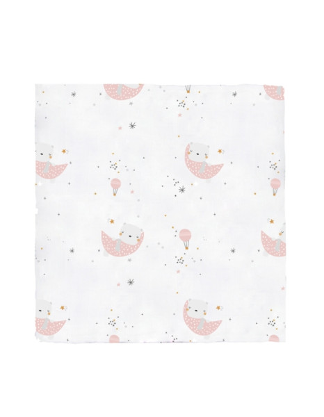 Μουσελίνα Bamboo Volare Ροζ 120x120εκ. Μουσελίνα Bamboo Volare Ροζ 120x120εκ.